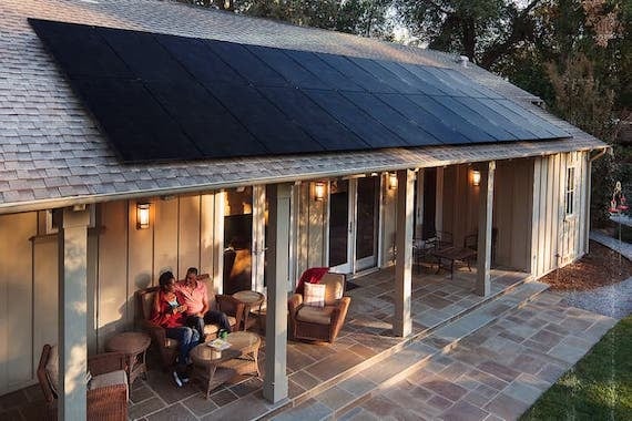 house-black-solar-panels