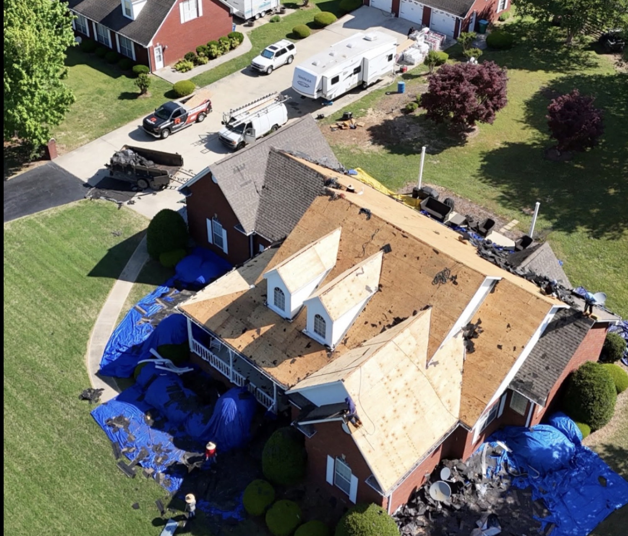 New roof installed near Woburn, MA